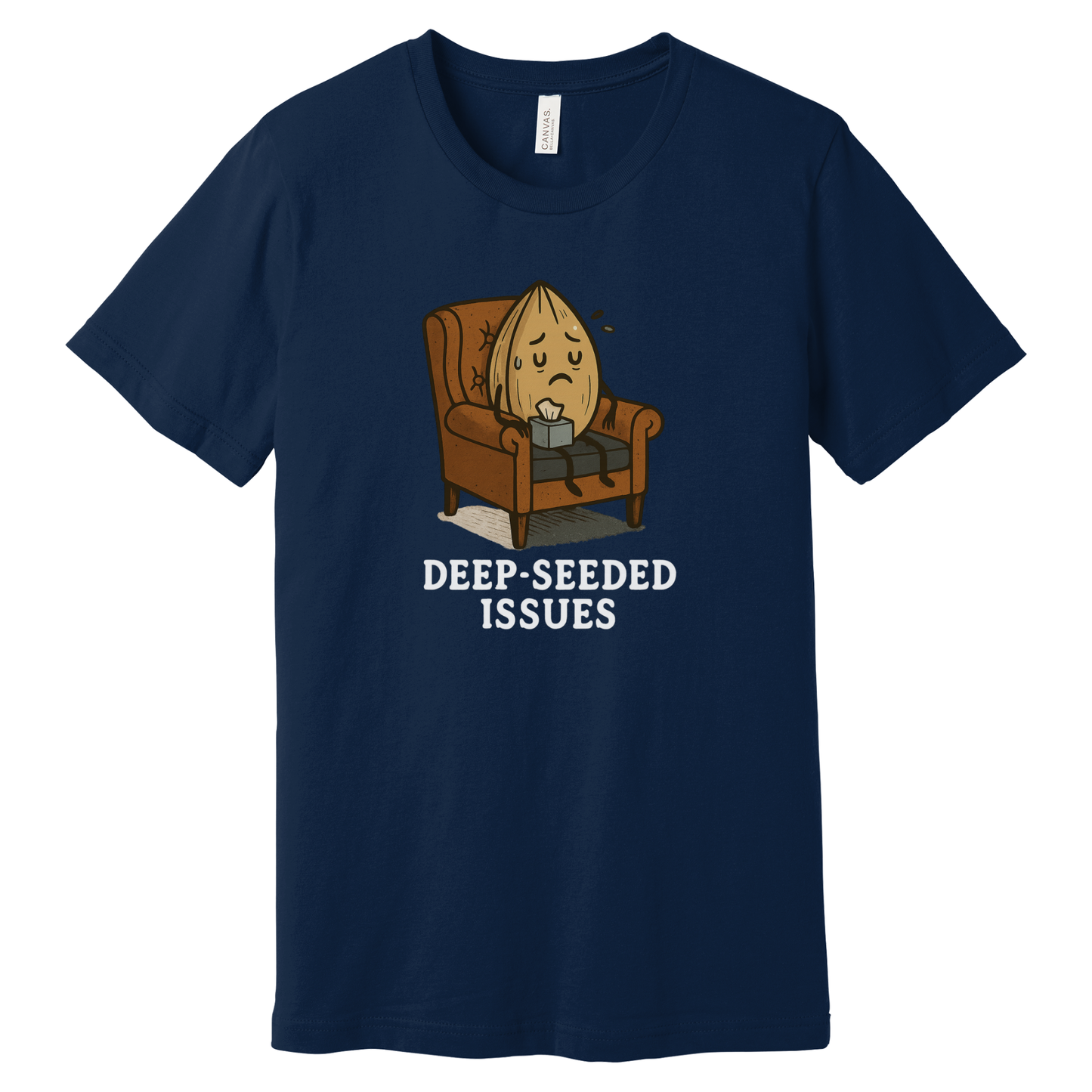 Deep-Seeded Issues Funny Pun T-Shirt | Bella + Canvas 3001 Unisex Graphic Tee | Lost in Translation Humor Gift
