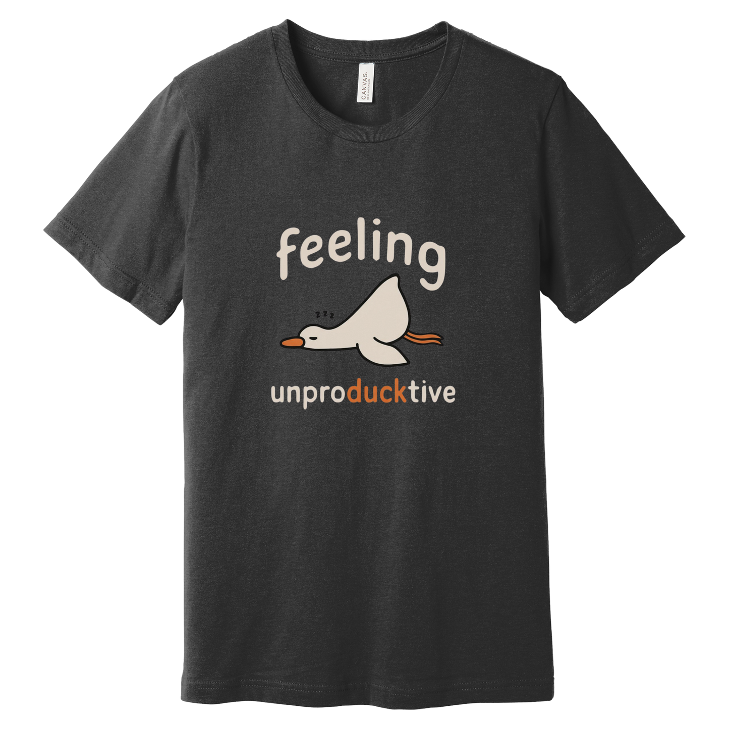 Feeling Unproducktive Funny Pun T-Shirt | Bella + Canvas 3001 Unisex Graphic Tee | Lost in Translation Humor Gift