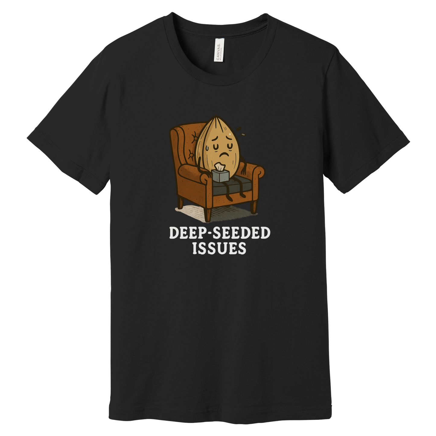 Deep-Seeded Issues Funny Pun T-Shirt | Bella + Canvas 3001 Unisex Graphic Tee | Lost in Translation Humor Gift