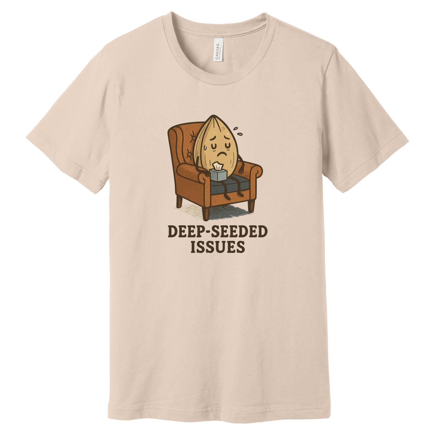 Deep-Seeded Issues Funny Pun T-Shirt | Bella + Canvas 3001 Unisex Graphic Tee | Lost in Translation Humor Gift