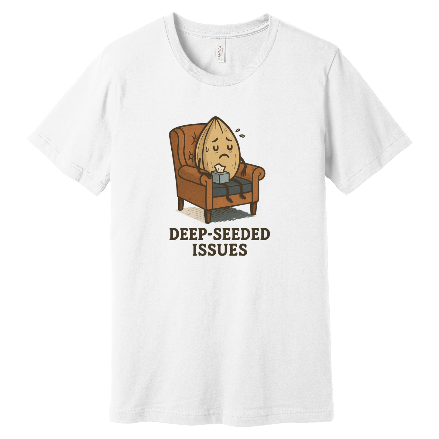 Deep-Seeded Issues Funny Pun T-Shirt | Bella + Canvas 3001 Unisex Graphic Tee | Lost in Translation Humor Gift