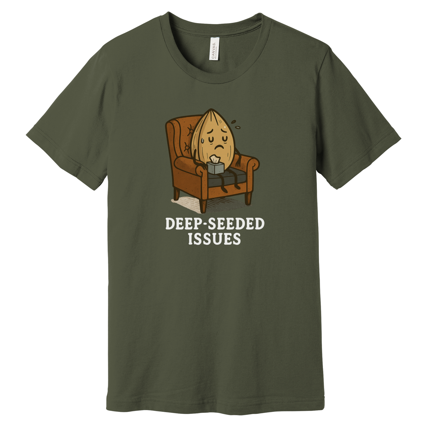 Deep-Seeded Issues Funny Pun T-Shirt | Bella + Canvas 3001 Unisex Graphic Tee | Lost in Translation Humor Gift