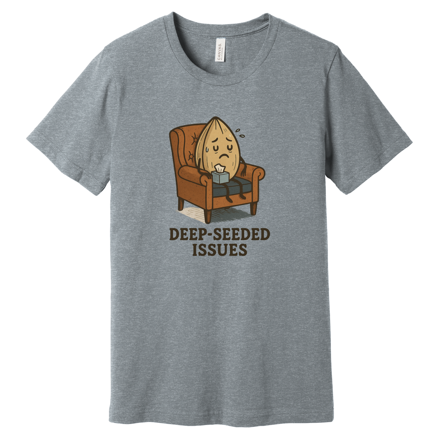 Deep-Seeded Issues Funny Pun T-Shirt | Bella + Canvas 3001 Unisex Graphic Tee | Lost in Translation Humor Gift