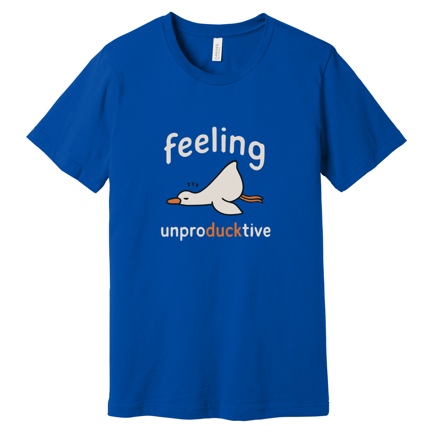 Feeling Unproducktive Funny Pun T-Shirt | Bella + Canvas 3001 Unisex Graphic Tee | Lost in Translation Humor Gift